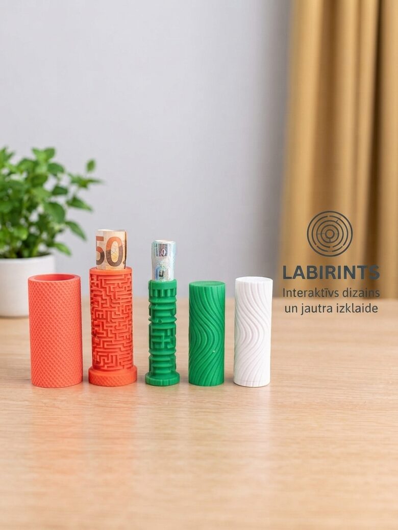 3D printēta naudas dāvanas puzle ar labirintu | Interaktīva dāvana | Slepenais konteineris