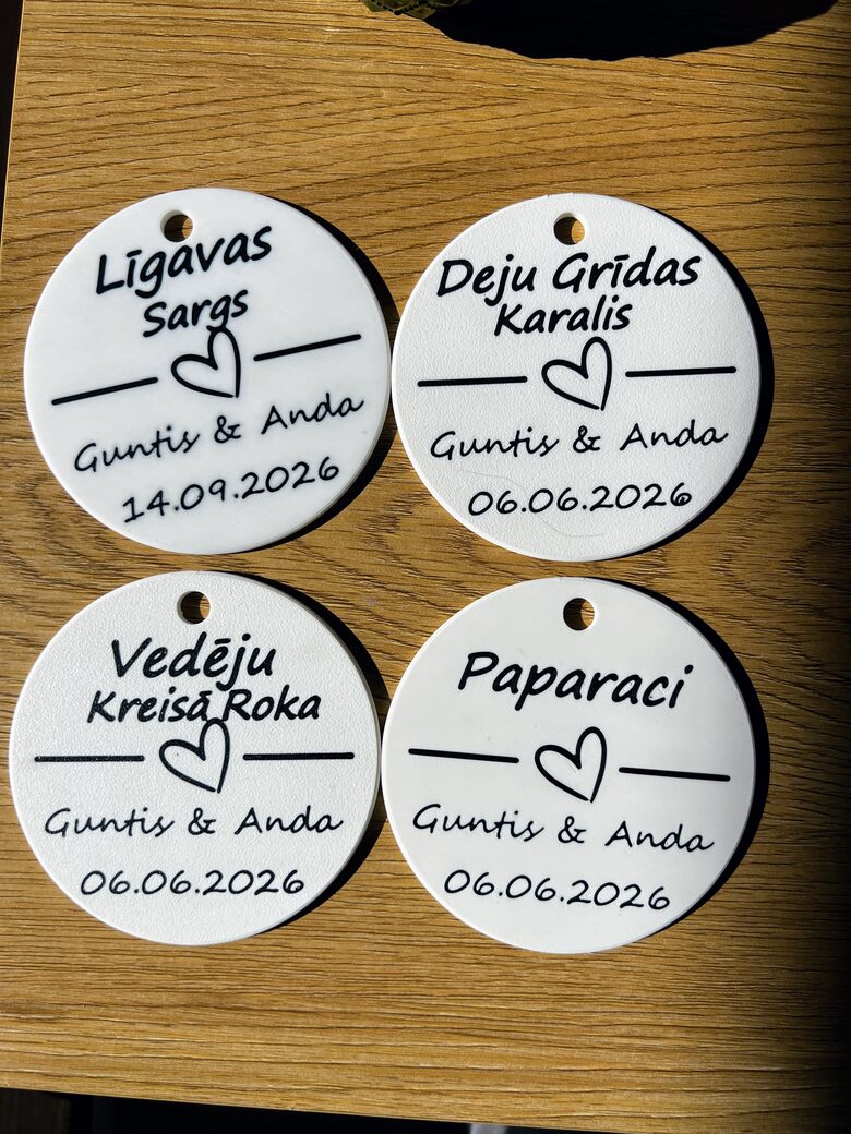 Vestuvių medaliai 