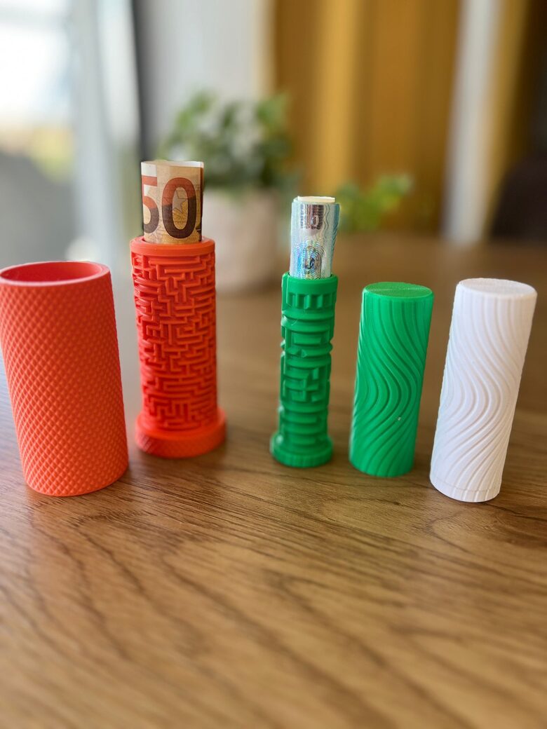3D printēta naudas dāvanas puzle ar labirintu | Interaktīva dāvana | Slepenais konteineris