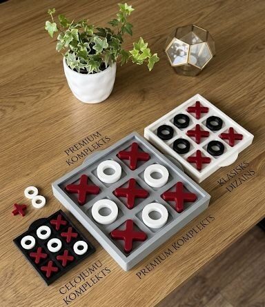 Ekskluzīva 3D Printēta "Desu" Spēle (Tic-Tac-Toe) – Klasika Tavās Rokās!