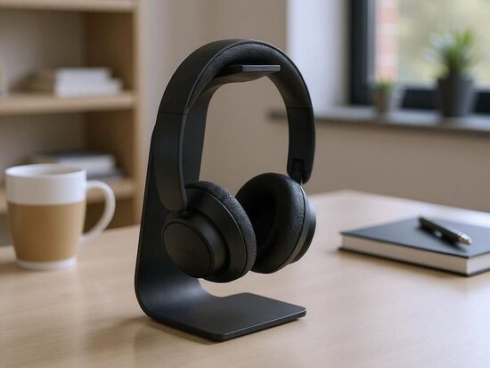 Minimalistiskais austiņu turētājs – 3D printēts galda statīvs austiņām