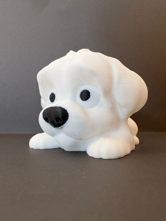 3D printēts kucēna modelis – 65 mm dekoratīva figūriņa